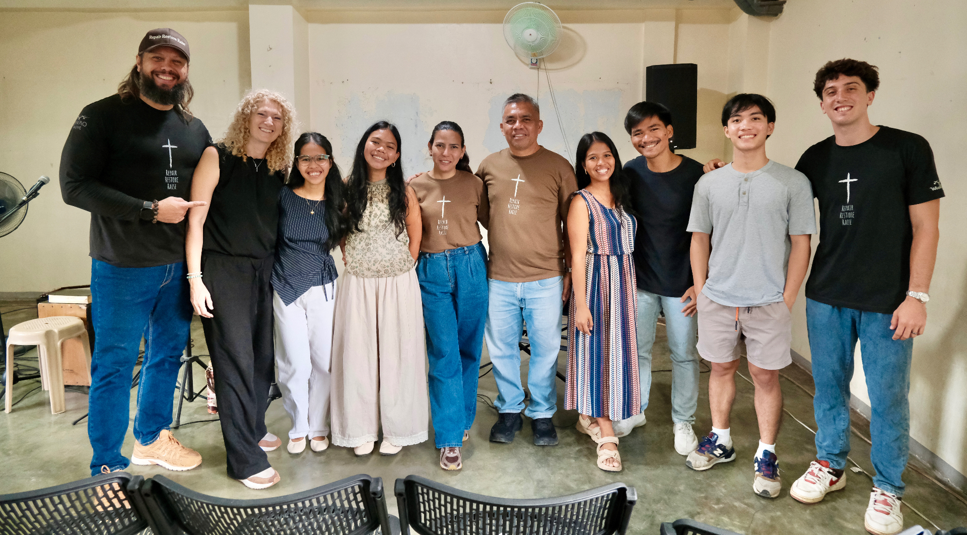 The Davao Alive servant leaders team standing together